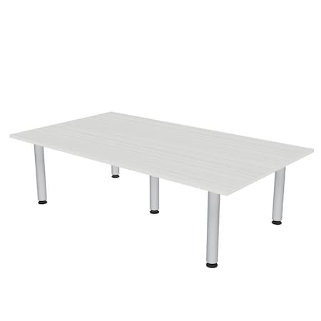 Skutchi Designs 47.25 in W, 84 in L, 29 in H, Engineered Wood Top, White HAR-REC-48X84-PT-WC
